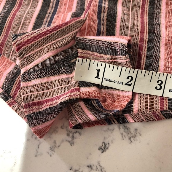 Akaiv TR Notes paperback shorts stripe pink side pocket - Picture 13 of 16